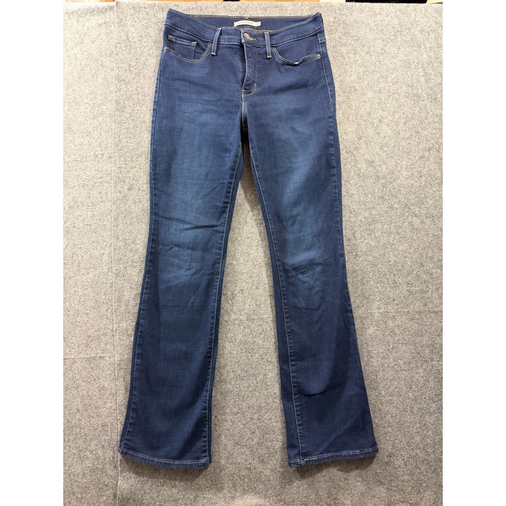 Levis 315 Shaping Bootcut Jeans Dark Wash Blue Denim Womens 29 Mid Rise